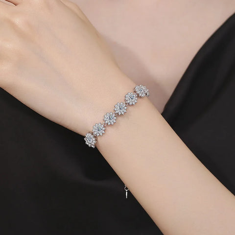 NKHOG 4mm Moissanite Bracelets