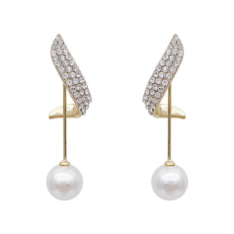 Imitation Pearl Dangle: Faux Pearl Drops.
