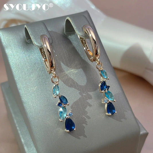 SYOUJYO New 585 Rose Golden Earrings