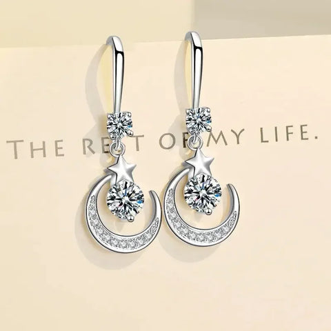 Female Fashion Star Moon Earrings