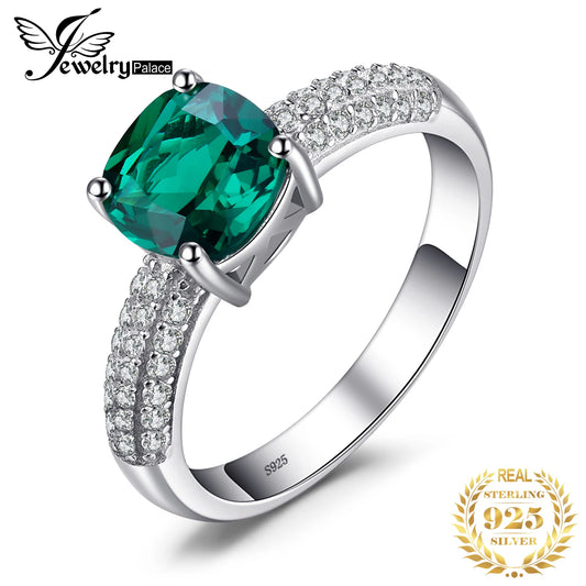 Green Simulated Ruby Ring
