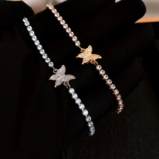 Zircon Butterfly Bracelet