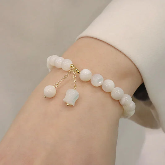 Natural White Mother-of-Pearl Bracelet