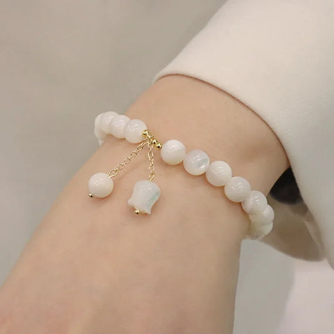Natural White Mother-of-Pearl Bracelet