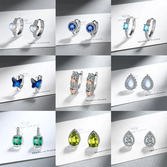 New 925 Sterling Silver Earrings AAA Zircon Earring