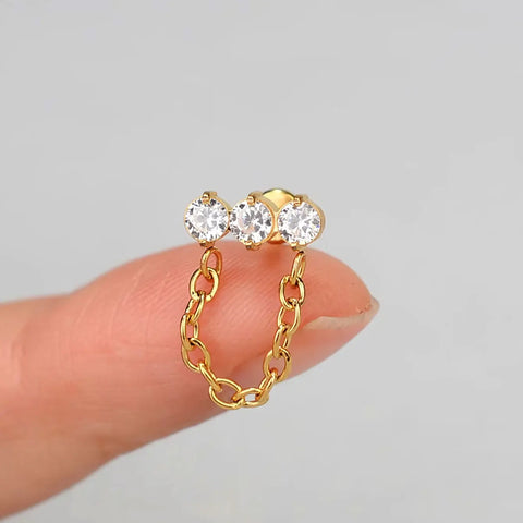 1PC Titanium Stainless Steel Earrings