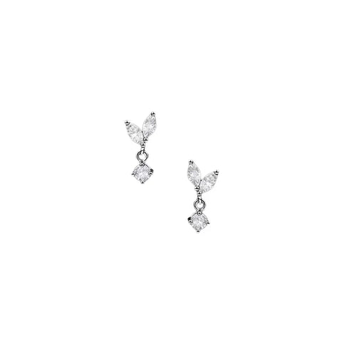 ANENJERY Butterfly Stud Earrings