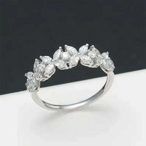 Stackable Full Moissanite Eternity Rings