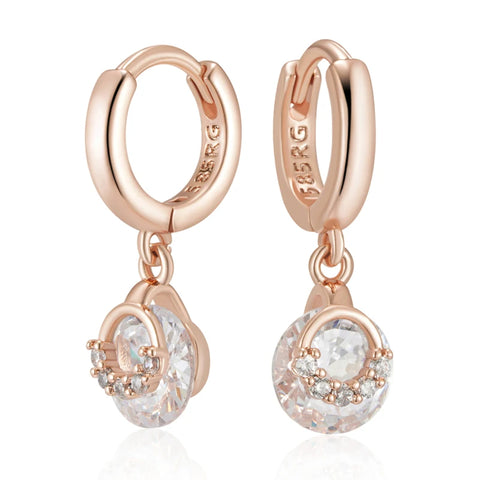 Kinel Hot 585 Rose Gold Color Drop Earrings