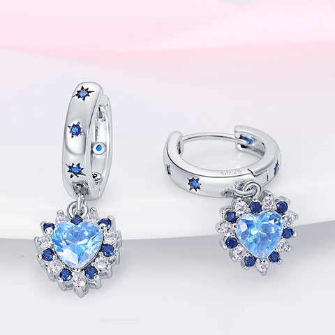 Women's 925 Sterling Silver Snowflake  Earrings