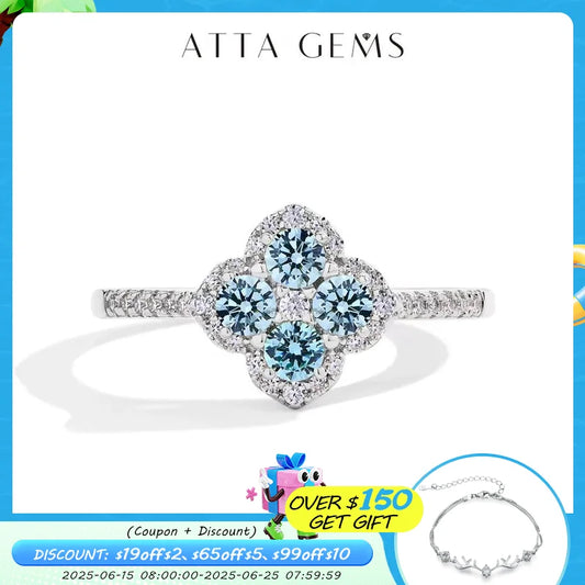 ATTAGEMS Classic Moissanite Rings