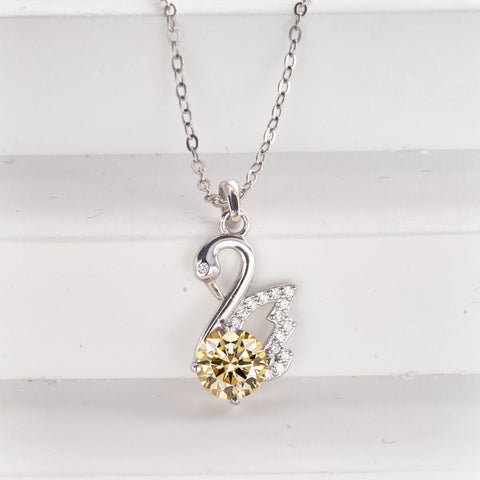 JoiasHome Fashion Silver s925 Swan D Color