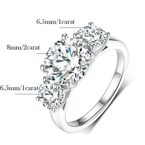 4 Carat Moissanite Ring