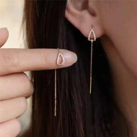 Trendy Long Wire Tassel Thread Chain Climb