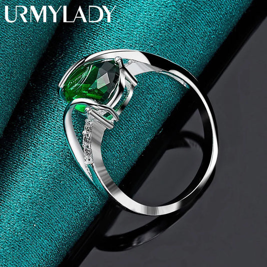 URMYLADY 925 Sterling Silver  Ring - BOLEVARD RING