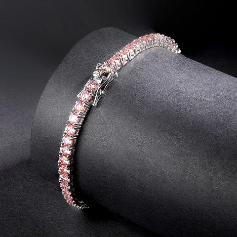 K.NOBSPIN Pink Moissanite Bracelet