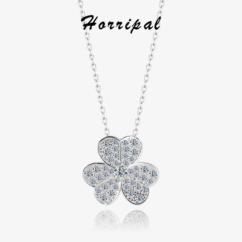 Clover Moissanite Necklace
