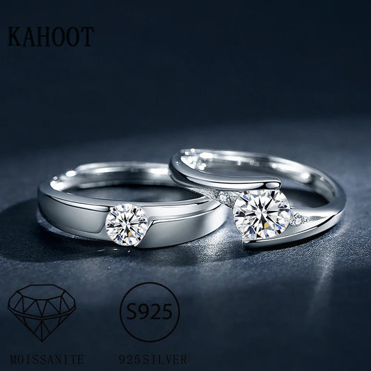 925 sterling silver 0.5 carat Mosang diamond