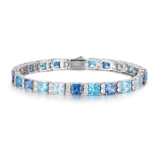BELLUX 925 Silver Synthetic Zircon Glacier