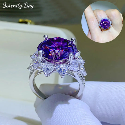 Serenity 10ct Purple Real Big Moissanite