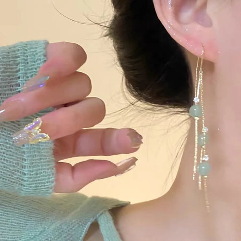 Luxury Purple Crystal Geometric Earrings