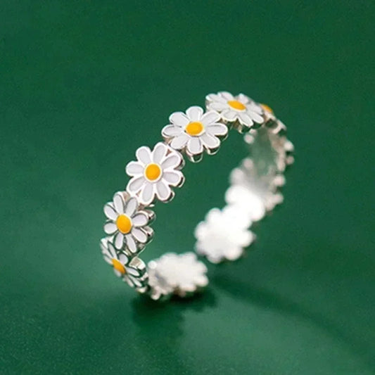 Fashion Vintage Daisy Flower Rings