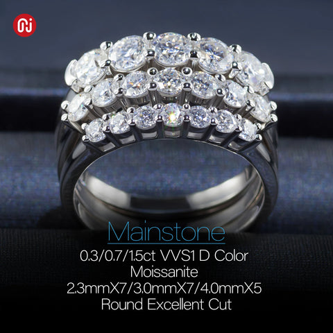 GIGAJEWE Moissanite 925 Silver Ring