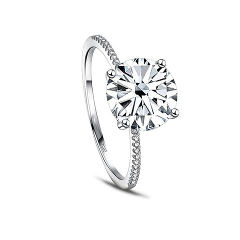 Gica Gema 3.0Ct  Real Solid 925 Sterling Silver Ring - BOLEVARD RING