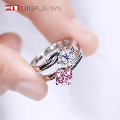 GIGAJEWE Moissanite1.0ct 6.5mm NovaColor