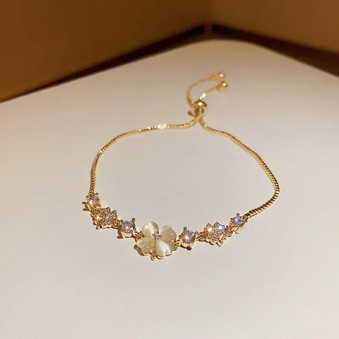 Imitation Pearl Stretchable Bracelet