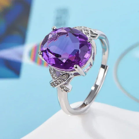 Natural Amethyst Ring