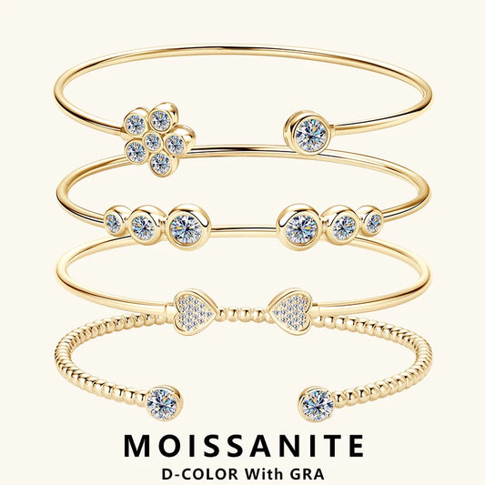 Lnngy Sparkling Moissanite Bracelets