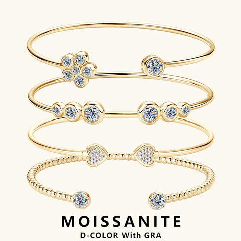 Lnngy Sparkling Moissanite Bracelets