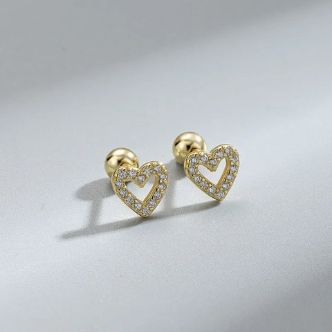 New Fashion Heart Stud Earrings
