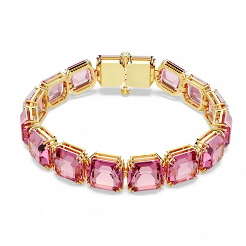 S925 sterling silver octagonal cut bracelet