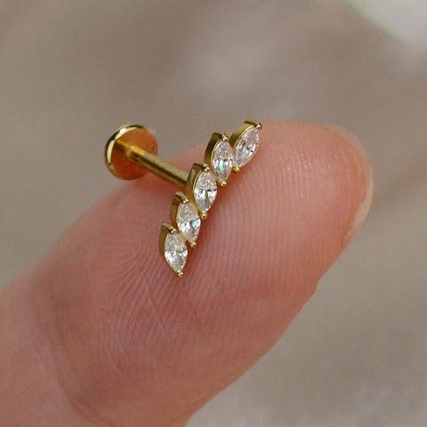 1PC Titanium Stainless Steel Earrings