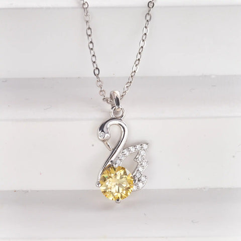 JoiasHome Fashion Silver s925 Swan D Color