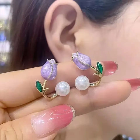 Light Luxury Zircon Stud Earrings