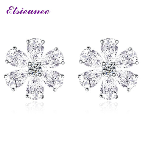 ELSIEUNEE Sparkling 925 Sterling Silver