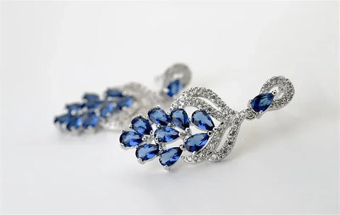Vintage Drop Earrings For Women 925 Sterling Elegant  Earrings