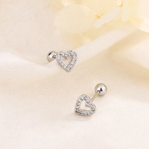 New Fashion Heart Stud Earrings