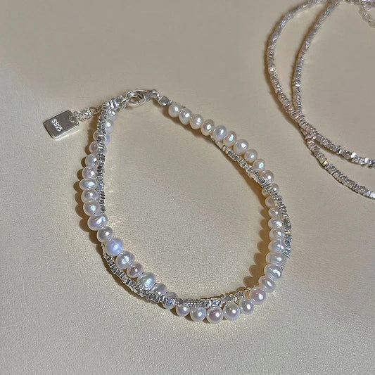 Fashion 925 Sterling Silver Pearl Bracelets