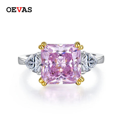OEVAS 100% 925 Sterling Silver Sparkling