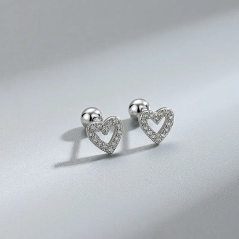 New Fashion Heart Stud Earrings