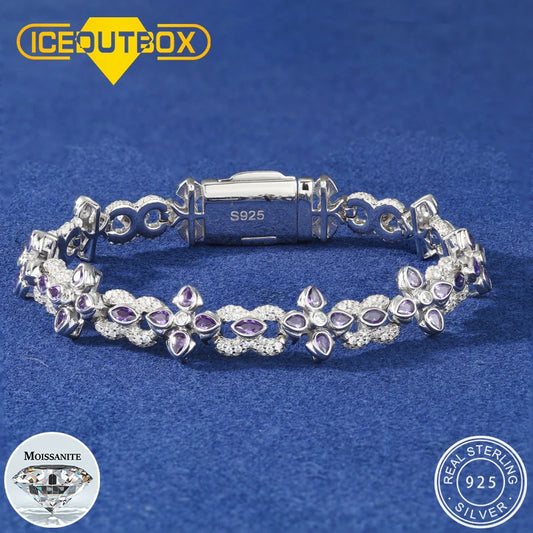 Sterling Silver Infinity Cross Bracelet