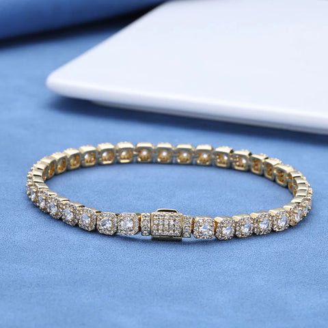 Customized 5mm Ice Tennis Bracelet