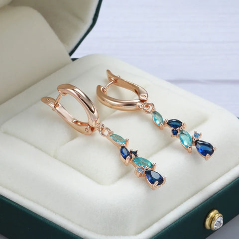 SYOUJYO New 585 Rose Golden Earrings