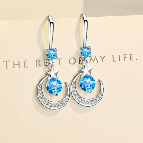 Female Fashion Star Moon Earrings