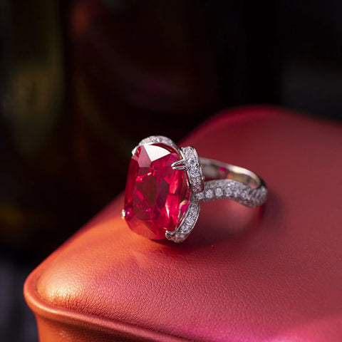 Vinregem 12*16 MM Cushion Cut Ruby