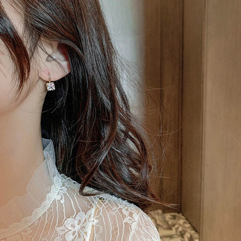 Obega Square Crystal Stone Earrings